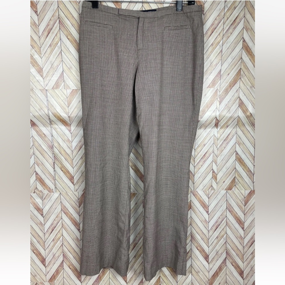 Banana Republic Martin Fit Wool Blend Brown Stretch Career Lined Pants Size 4
